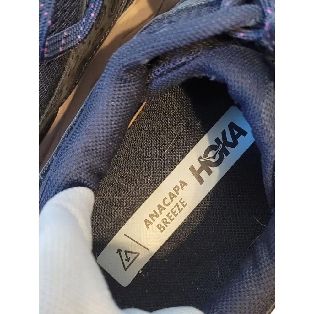 Hoka Navy Anacapa Breeze Athletic Running Shoes Women's Size 9